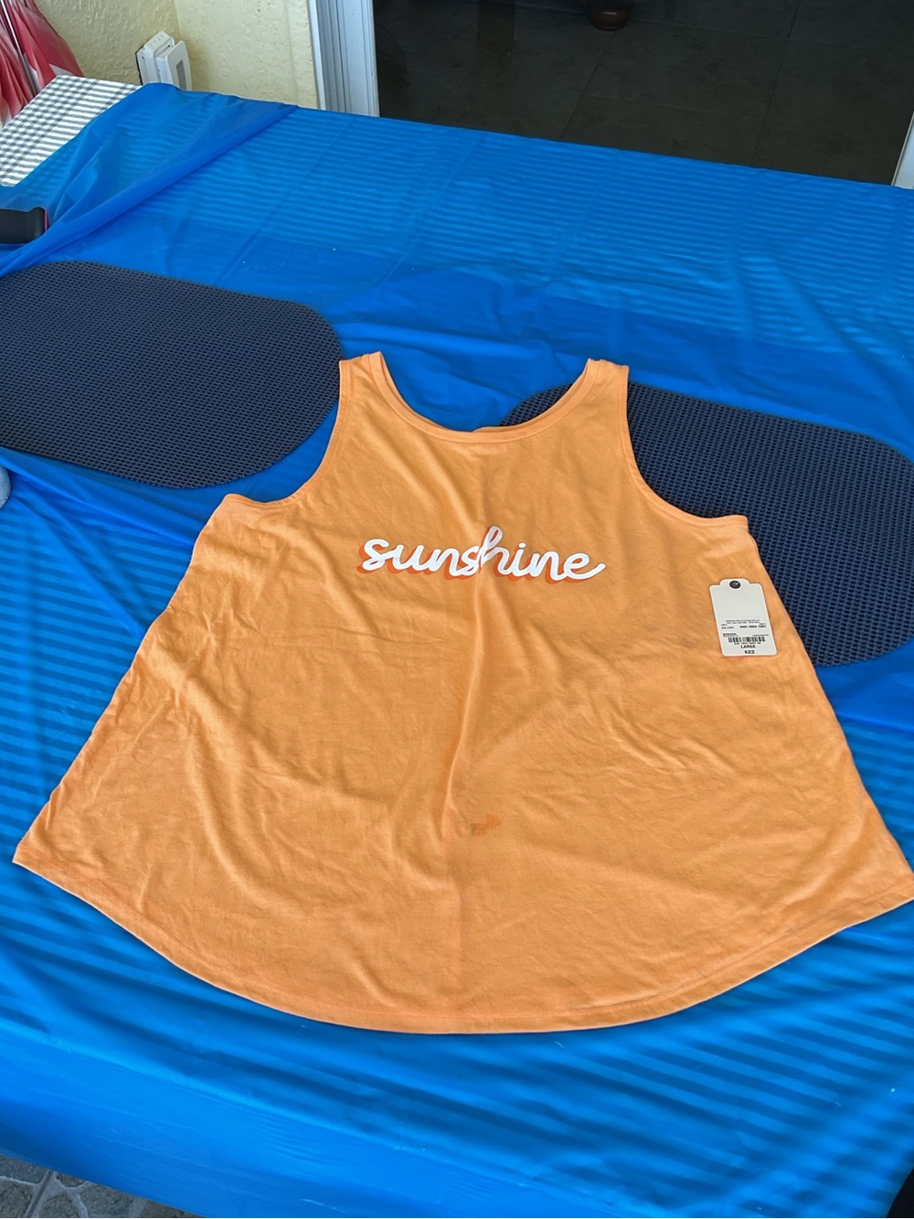 St. John's Bay Orange 'sunshine' Tank Top